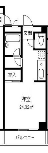 メゾンボヌール(ワンルーム/3階)の間取り写真