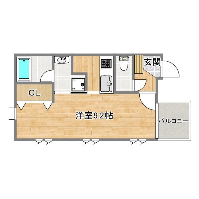 ミルーム赤坂2番館(ワンルーム/3階)の間取り写真