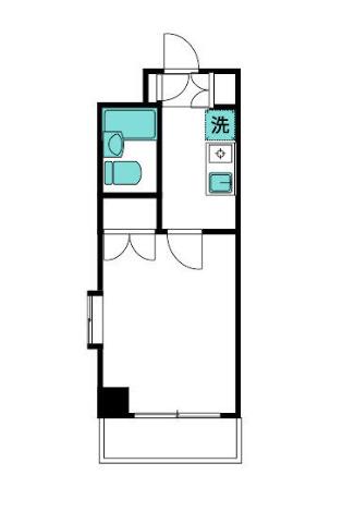 クロッシング桜台(1K/5階)の間取り写真