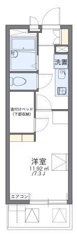 レオパレスヴィラモンド(1K/3階)の間取り写真