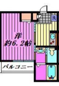 GRAN LIOR東川口(1K/2階)の間取り写真