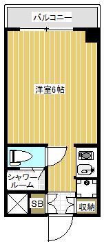 東陽ビルディング(ワンルーム/8階)の間取り写真