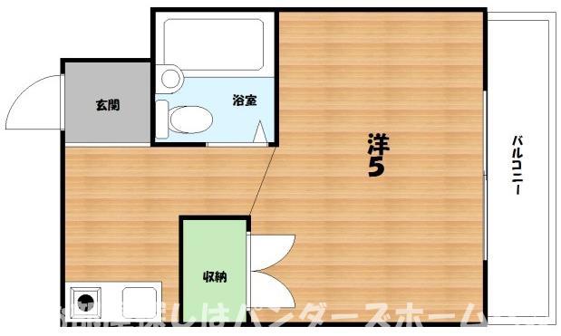 パルハウスKPAL HOUSE K(1K/2階)の間取り写真