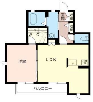 クレールK(1LDK/1階)の間取り写真