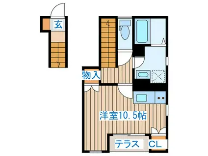 METSA 西新丁(ワンルーム/2階)の間取り写真