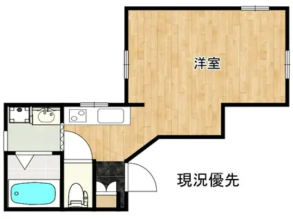 HOUSING東津田(ワンルーム/2階)の間取り写真