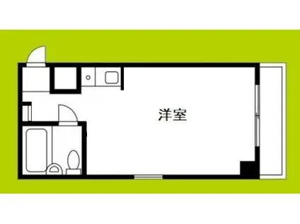 藤井三国マンション(ワンルーム/3階)の間取り写真