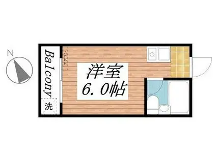 フォースアベニュー(ワンルーム/3階)の間取り写真