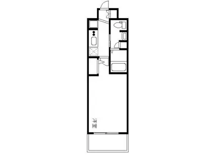 エステムコート神戸ハーバーランド前IVベイライト(1K/11階)の間取り写真