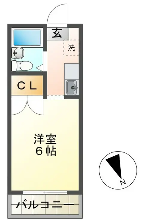 フローレス高尾 1階階 間取り