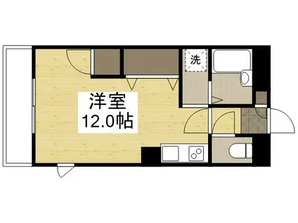 パーク三同(ワンルーム/5階)の間取り写真