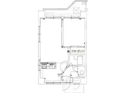 大福マンションII(1LDK/6階)の間取り写真