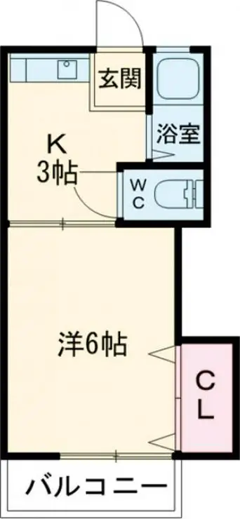 如水ハイツ 1階階 間取り