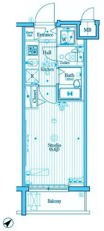 グランド・ガーラ新横浜North 10階階 間取り