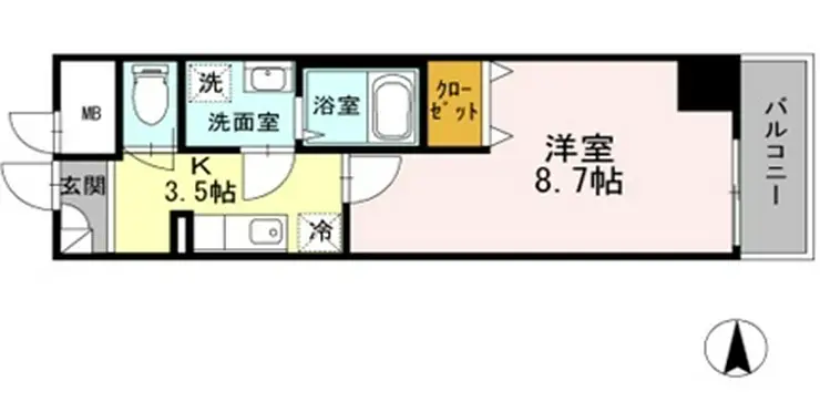 BJ氷川町 5階階 間取り