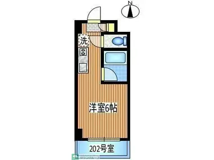 ラフィーネひばりヶ丘(ワンルーム/3階)の間取り写真