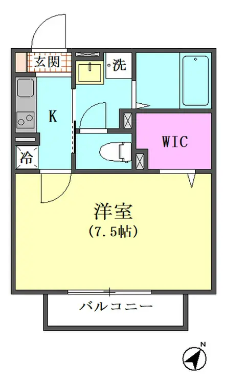 セブンスコート 2階階 間取り