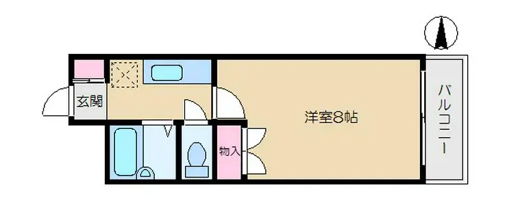 グリーンヒルズ 4階階 間取り