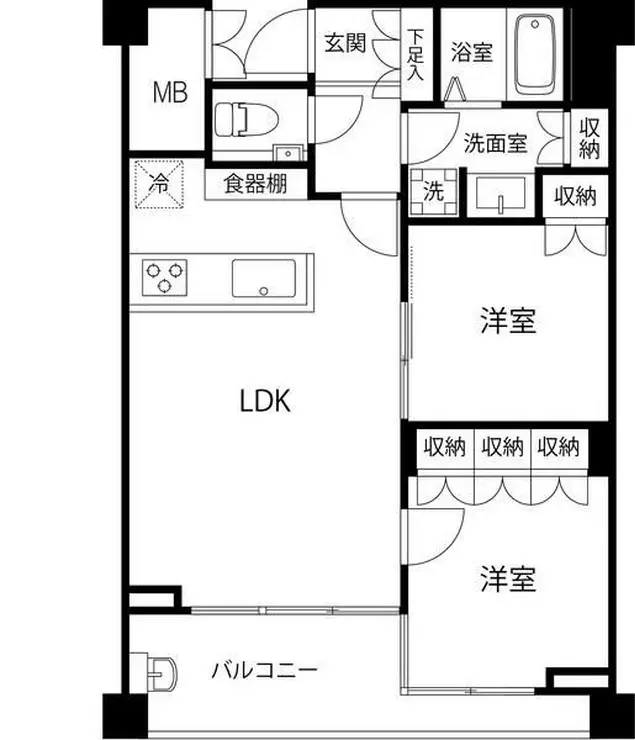 フィールド川和 3階階 間取り