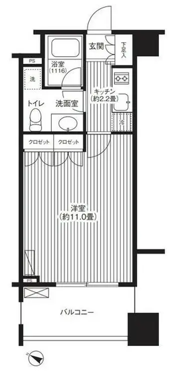 グランハイツ代々木 12階階 間取り