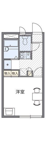 レオパレスセレステ(1K/2階)の間取り写真