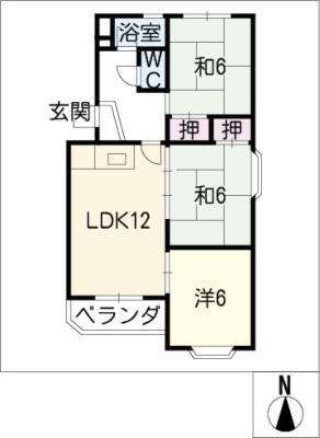 フラッツエポック(3LDK/3階)の間取り写真