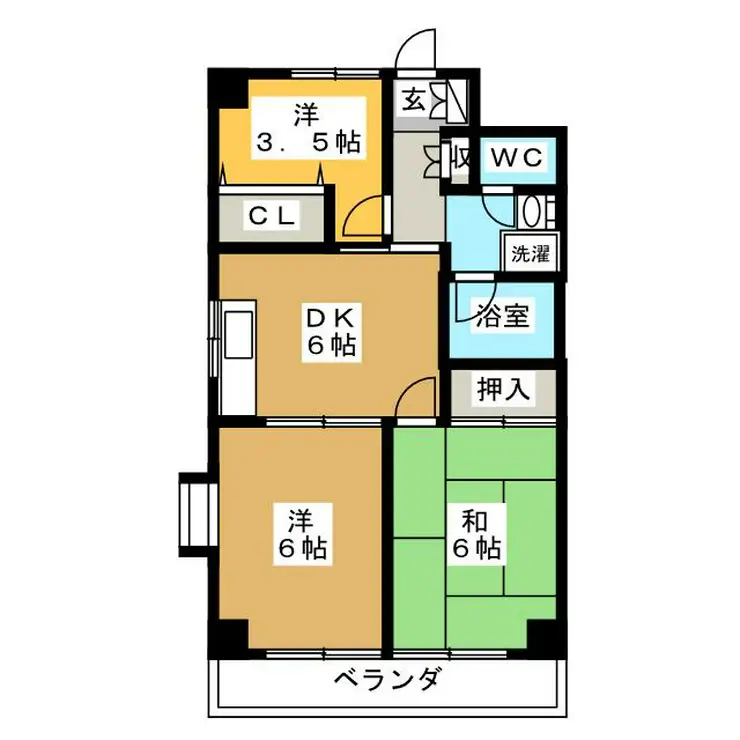 柴又第2STマンション 3階階 間取り