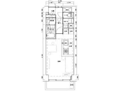 秀和西麻布レジデンス(ワンルーム/2階)の間取り写真