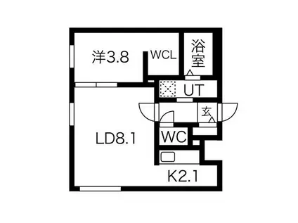 LIVEASE HONCHO(1LDK/4階)の間取り写真