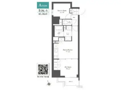 ザ・ゲートハウス浅草雷門(1SDK/2階)の間取り写真