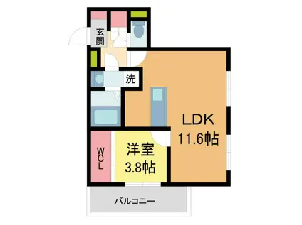 樋之池町PJ(1LDK/3階)の間取り写真