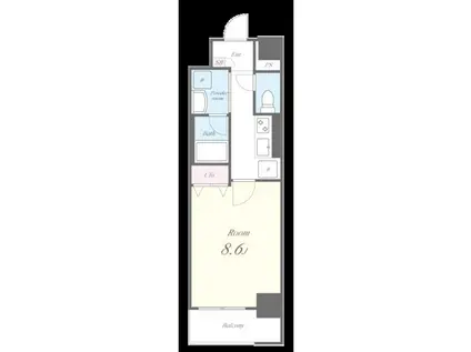 セイワパレス吹上公園(1K/3階)の間取り写真