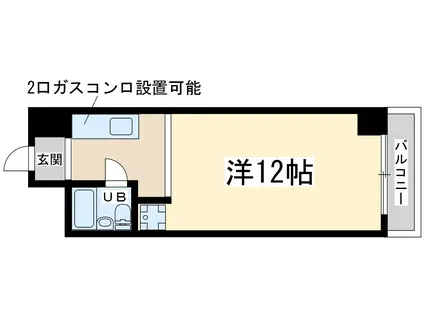 白倉マンション(1K/5階)の間取り写真