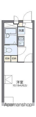 レオパレスルーメット中之茶屋(1K/1階)の間取り写真