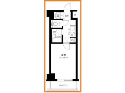 ルーブル中延弐番館(1K/3階)の間取り写真