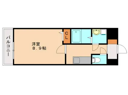 URBAN WEALTH(1K/6階)の間取り写真