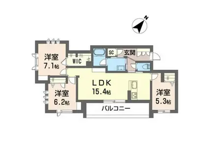 フェアリーステージ(3LDK/2階)の間取り写真