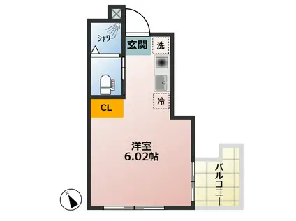 サンライズレジデンス池袋(ワンルーム/1階)の間取り写真