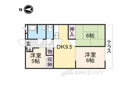 ユーミーハピネス2(3LDK/1階)の間取り写真