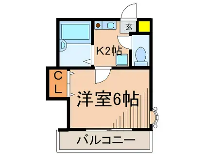 第56シンエイビル(1K/3階)の間取り写真