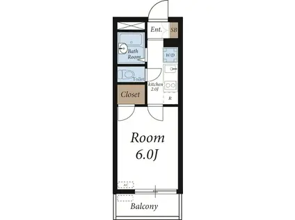 レオパレスSHISUI A棟(1K/3階)の間取り写真