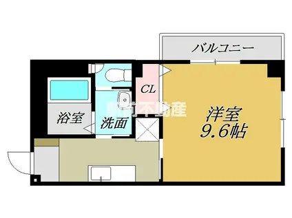 SUNパール駅前(1K/10階)の間取り写真