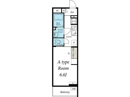 リブリ・Y-EXITO 305(1K/3階)の間取り写真