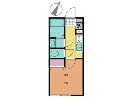 DWELL NOAH(1K/1階)の間取り写真