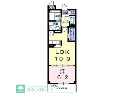 メゾン ビオラティ(1LDK/2階)の間取り写真