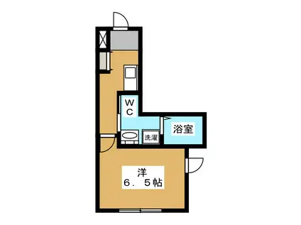 BELLA CASA DI RUNA(1K/1階)の間取り写真