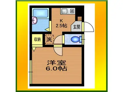 サニーコートジュネス(1K/1階)の間取り写真