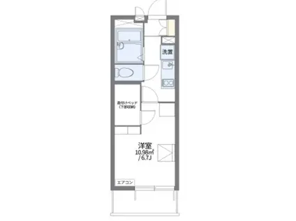 レオパレス昇弘(1K/3階)の間取り写真