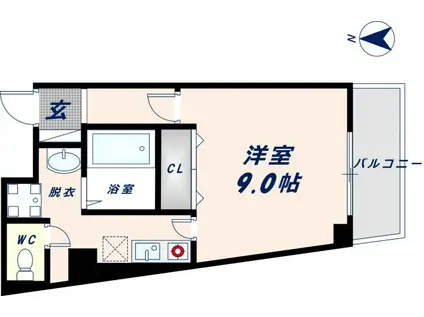 エムプラザ布施弐番館(1K/5階)の間取り写真