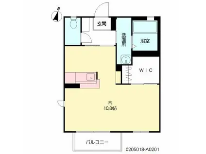 あいコーポ (ワンルーム/2階)の間取り写真